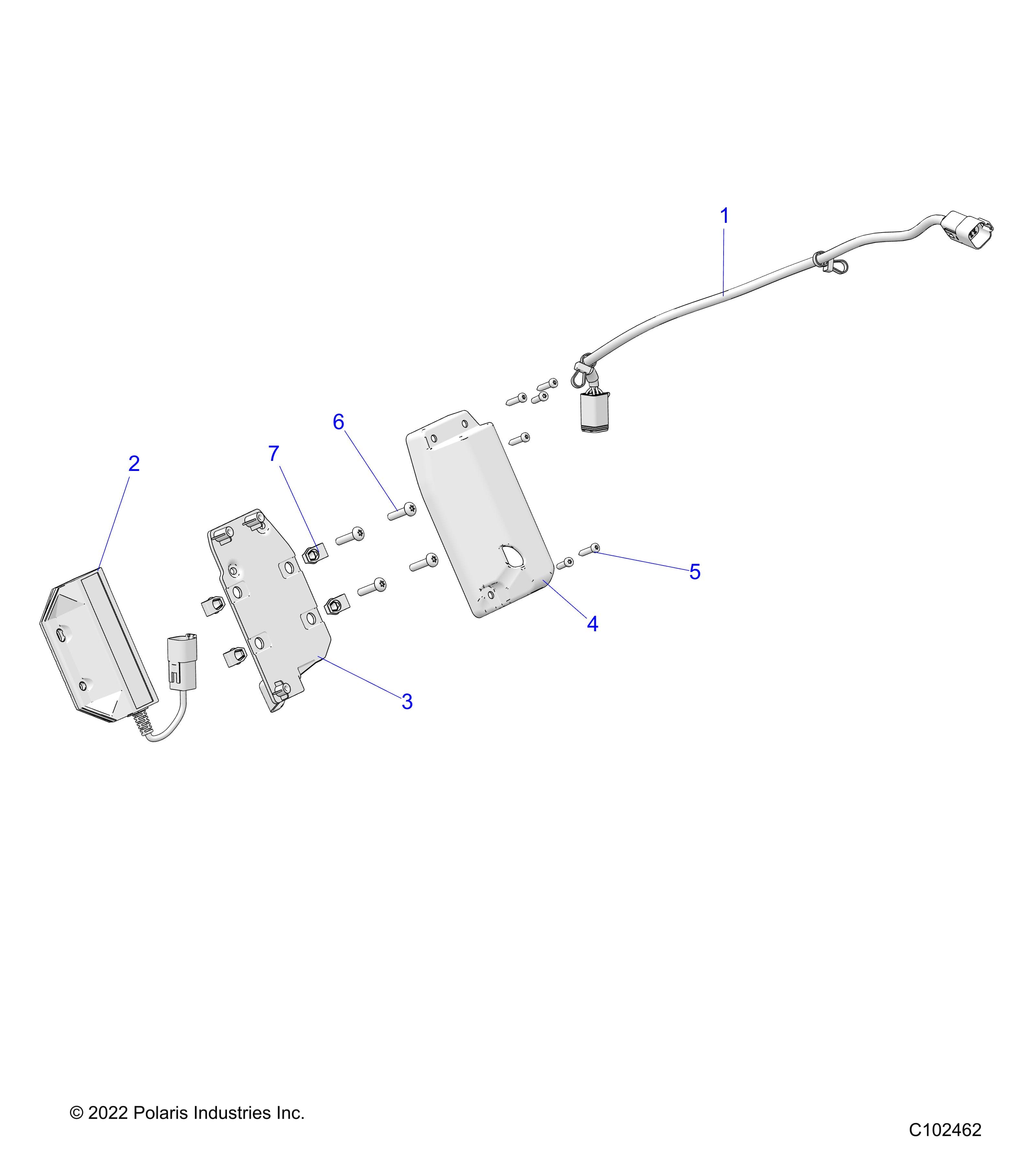 2026 SPORTSMAN 1000 ULTIMATE 49S R01 - A26SXR95AG β ELECTRICAL, DONGLE - A26SXR95AG (C102462) diagram