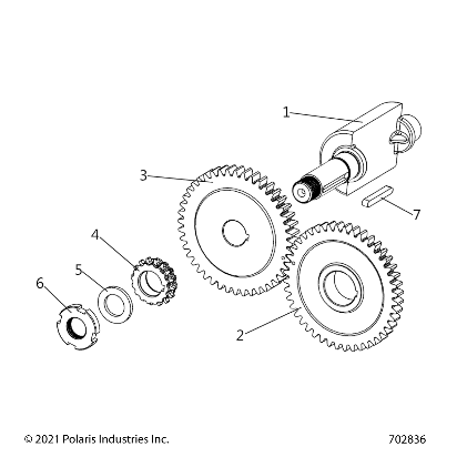 2026 RZR 200 AU β ENGINE, BALANCE SHAFT and BALANCE GEAR - Z26HCA18D4 (702836) diagram