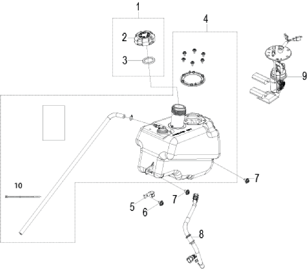 2026 SPORTSMAN 110 R01 - A26YFA11B5 β BODY, FUEL TANK and HOSES - A26YFA11B5 (A00067) diagram